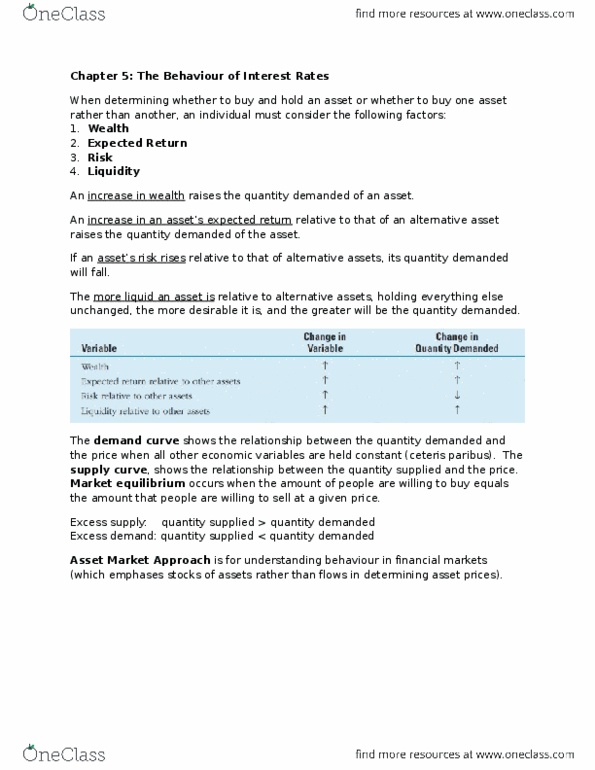 EC223 Chapter Notes - Chapter 5: Opportunity Cost, Money Supply, Ceteris Paribus thumbnail