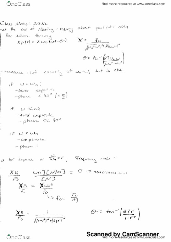 MAE 321 Lecture 11: MAE 321 - Class Notes - 3-2-16 thumbnail