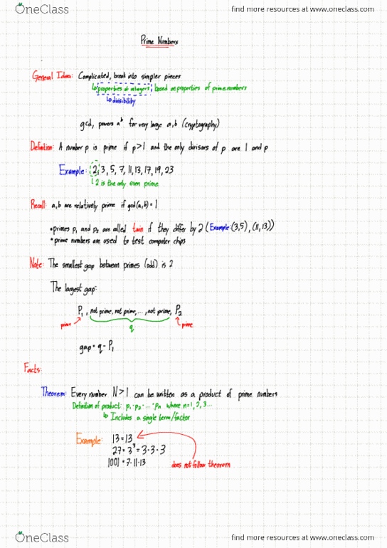 MATH 1C03 Lecture Notes - Lecture 22: General Idea thumbnail