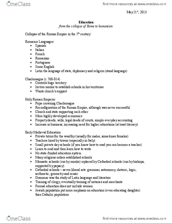 HIST 1201H Lecture Notes - Lecture 3: Textual Criticism, Church Fathers, Movable Type thumbnail