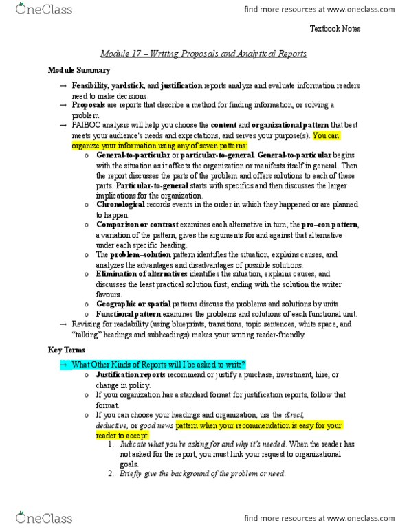 BUSI 1020U Chapter 17: Module 17- Writing Proposals and Analytical Reports thumbnail