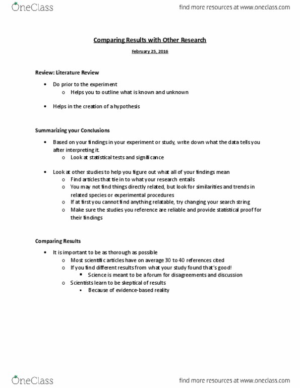 ANS 4932 Lecture 14: Comparing Results with Other Research thumbnail