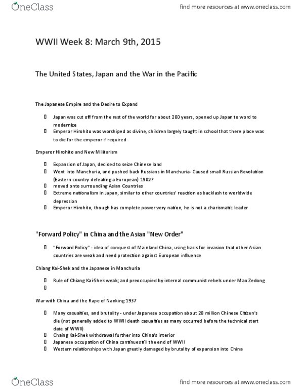 HST 802 Lecture Notes - Lecture 9: Anglo-Irish Trade War, Gestapo, Total War thumbnail