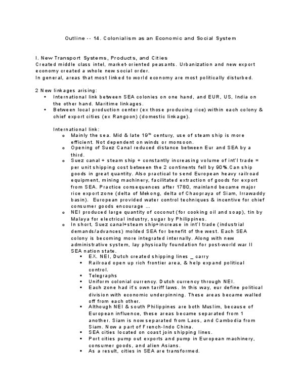 HISTORY 207 Lecture Notes - Lecture 14: Early American Currency, Wage Labour, Intelligentsia thumbnail