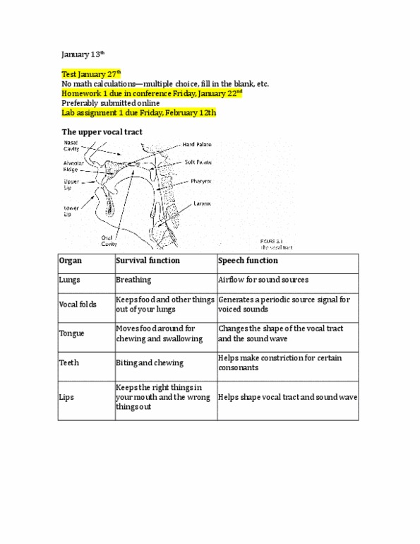 LING 330 Lecture Notes - Lecture 3: Spinal Cord, Vocal Tract, Muscular Hydrostat thumbnail