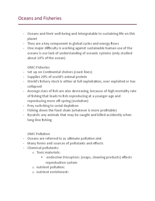 ENVS195 Lecture Notes - Lecture 17: Longline Fishing, Nutrient Pollution, Overfishing thumbnail