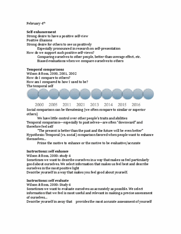 PSYC 333 Lecture Notes - Lecture 7: Positive Feedback, Stage Fright, Positive Illusions thumbnail