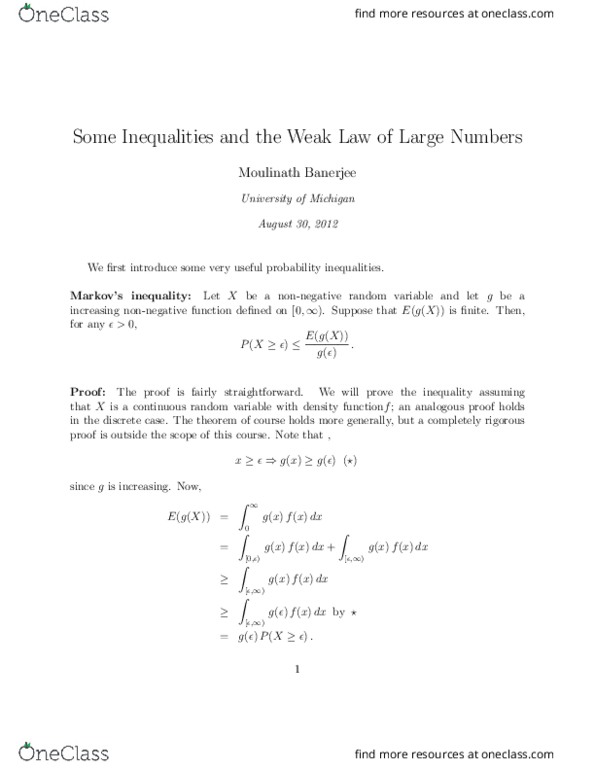 STATS 426 Lecture Notes - Lecture 5: Probability Distribution, Universal Windows Platform Apps, Standard Deviation thumbnail