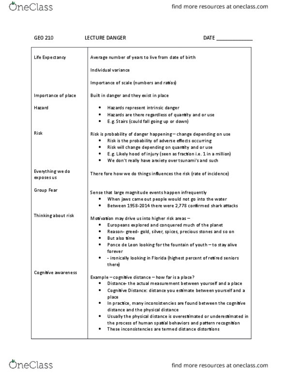 GEO 210 Lecture 1: LEC 1 GEO 210 Definitions thumbnail