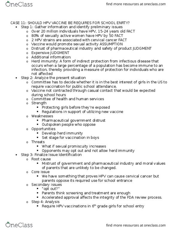 PUBHLTH 2 Lecture Notes - Lecture 1: Equal Employment Opportunity Commission, Foodborne Illness, Institutional Review Board thumbnail