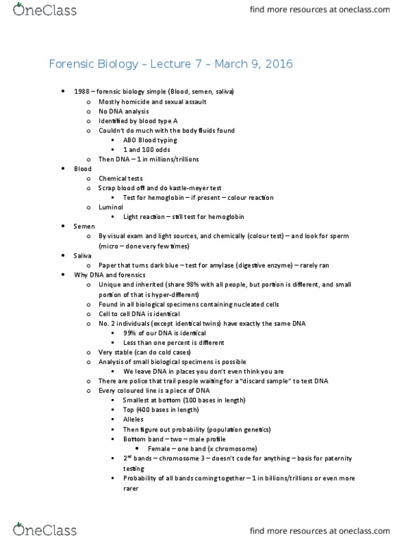 FSCI 1010U Lecture Notes - Lecture 7: Communication, Activision, Dna Phenotyping thumbnail