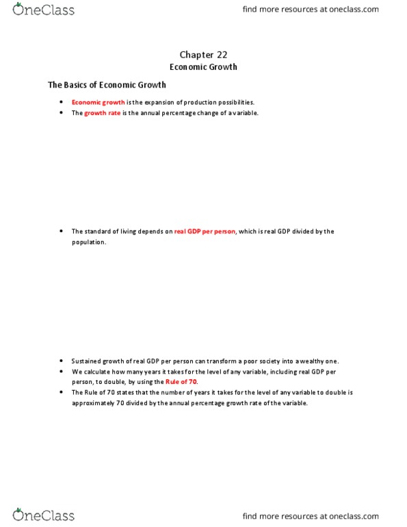 Economics 1022A/B Lecture Notes - Lecture 1: Capital Good, Human Capital, Potential Output thumbnail