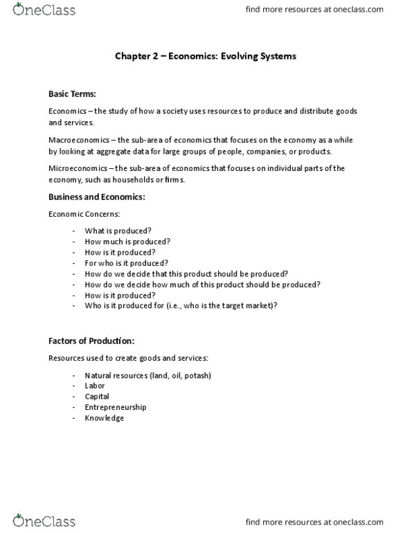 COMM 102 Lecture Notes - Lecture 2: Sasktel, Potashcorp, Interest Rate thumbnail