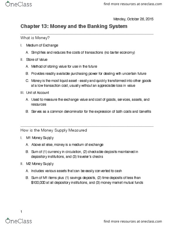 ECO-2013 Lecture 11: Chapter 13 thumbnail