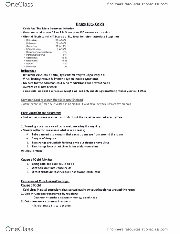 BPS 1101 Lecture Notes - Lecture 4: Highly Questionable, Cough Reflex, Everytime thumbnail