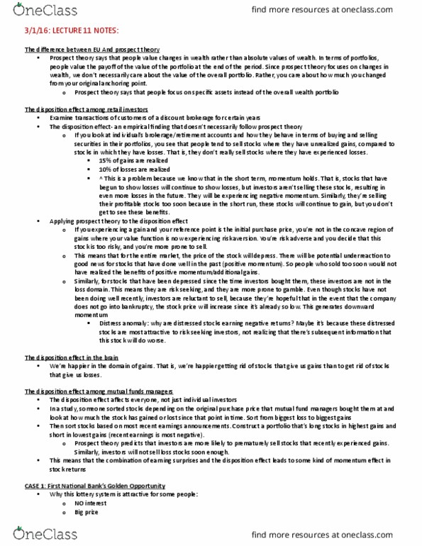 FNCE 239 Lecture Notes - Lecture 11: Financial Instrument, Mutual Fund, Product Differentiation thumbnail