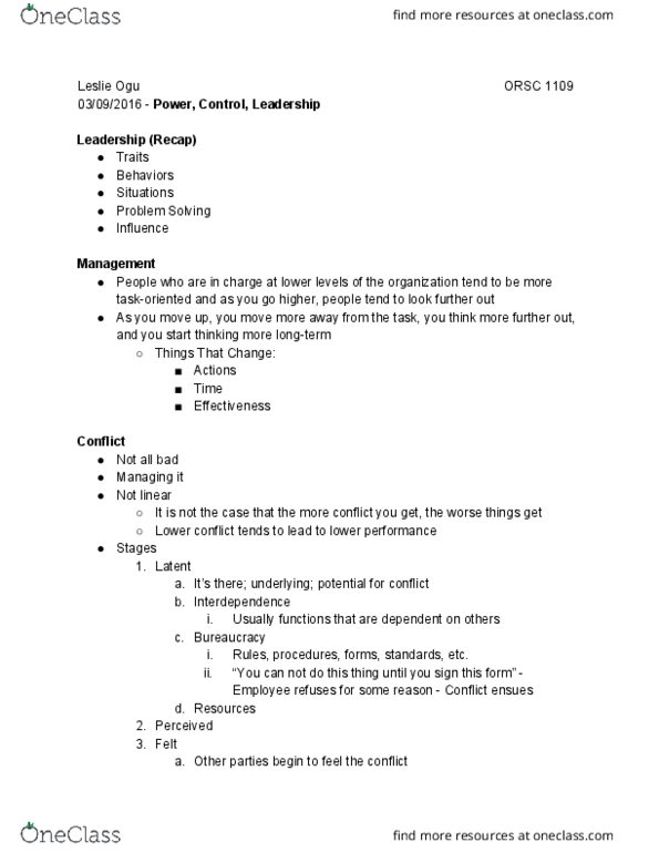 ORSC 1109 Lecture 14: Conflict thumbnail