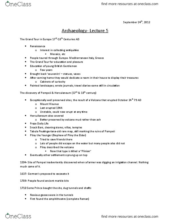 CLCV 1008 Lecture 5: Archaeology Lecture 5 thumbnail