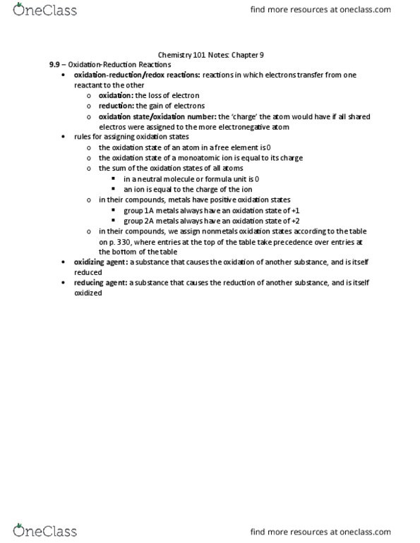 CHEM 102 Chapter Notes - Chapter 9: Formula Unit, Electronegativity thumbnail