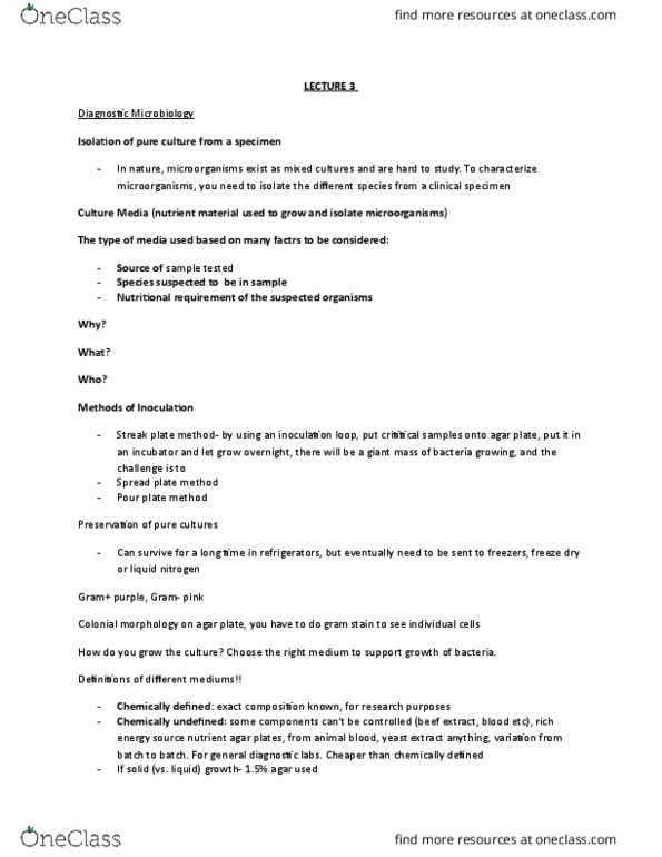 HSS 1101 Lecture Notes - Lecture 3: Ph Indicator, Thermophile, Osmotic Pressure thumbnail