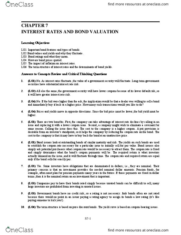 FNCE 2P91 Lecture 7: Chapter 7 thumbnail
