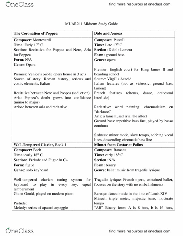 MUTH 211 Lecture Notes - Lecture 10: Melisma, Bassoon, Fortepiano thumbnail