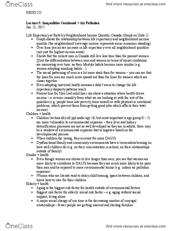 GEOG 221 Lecture Notes - Lecture 5: Street Canyon, Outline Of Air Pollution Dispersion, Cloud Condensation Nuclei thumbnail