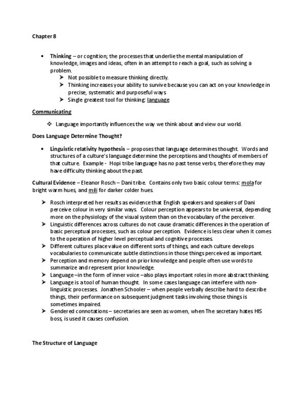 PSY 202 Chapter Notes - Chapter 8: Kanzi, Illusory Correlation, Pliers thumbnail