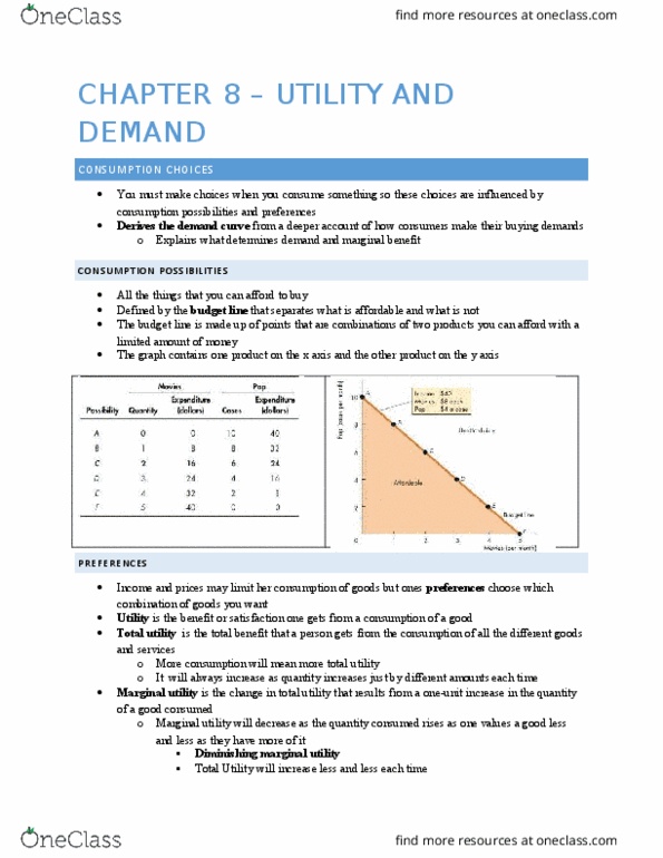 Economics 1021A/B Lecture Notes - Lecture 8: Opportunity Cost, Demand Curve, Economic Surplus thumbnail