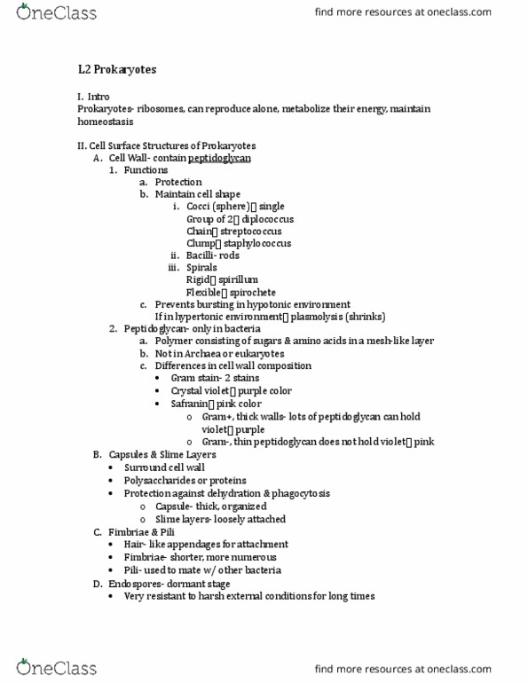 01:119:116 Lecture Notes - Lecture 2: Lyme Disease, Facultative Anaerobic Organism, Bacteriophage thumbnail