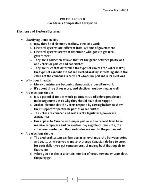 POL111H5 Lecture Notes - Lecture 8: Instant-Runoff Voting, Electoral District thumbnail