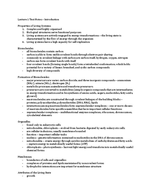 BCH210H1 Chapter Notes -Reaction Rate, Bounded Function, Cellular Respiration thumbnail