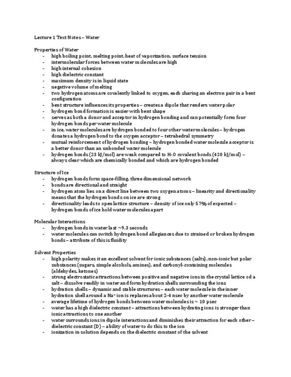 BCH210H1 Chapter Notes -Freezing-Point Depression, Vapor Pressure, Micelle thumbnail