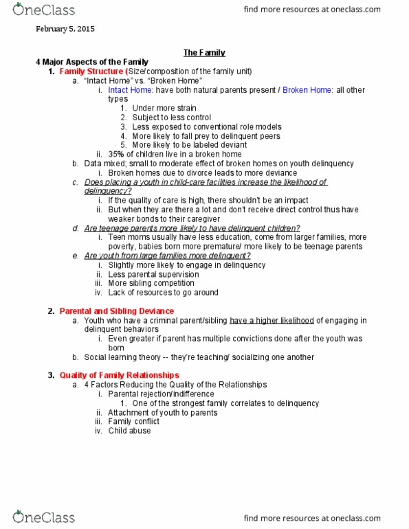 Sociology 2267A/B Lecture Notes - Lecture 8: Fokker E.Ii, Social Class, Property Crime thumbnail