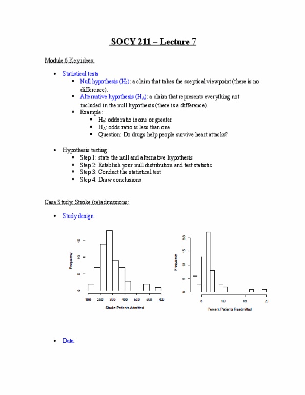 SOCY 211 Lecture 7: SOCY 211 – Lecture 7. Mar. 2 thumbnail