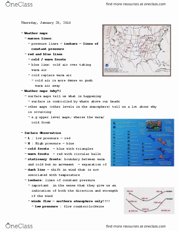 ATOC 184 Lecture Notes - Lecture 5: Dew Point Depression, Dew Point, Supercell thumbnail