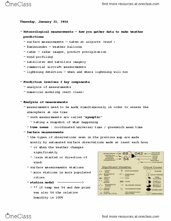 ATOC 184 Lecture Notes - Lecture 4: Lightning Detection, Dew Point, Wind Profiler thumbnail