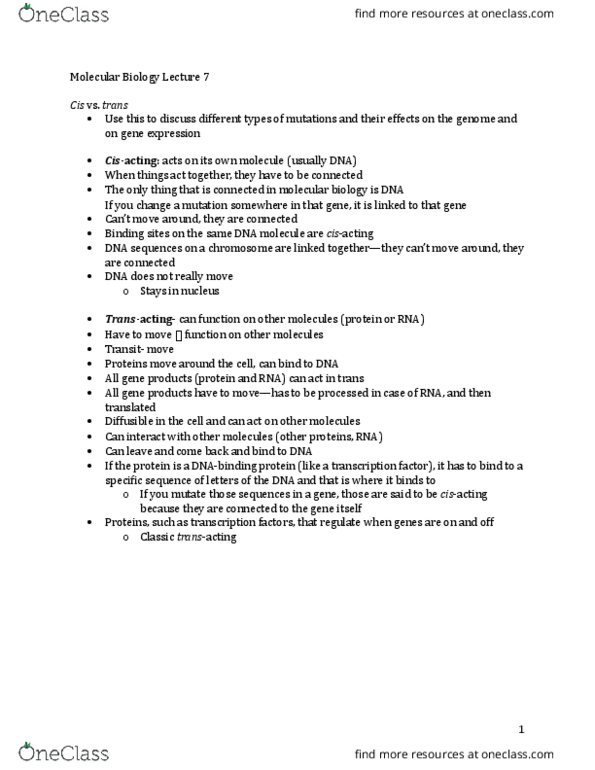 BIOL 2131 Lecture Notes - Lecture 7: Cloning Vector, Green Fluorescent Protein, Recombinant Dna thumbnail