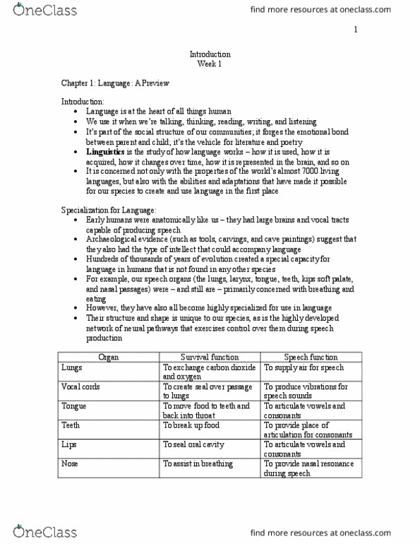 LIN100Y1 Lecture Notes - Lecture 1: Vocal Folds, Soft Palate, Survival Function thumbnail