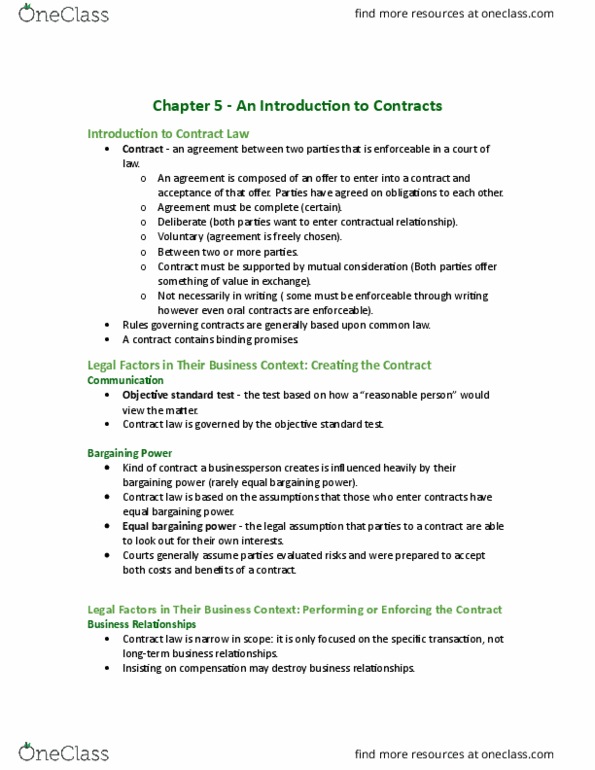 MCS 3040 Chapter 5: An Introduction to Contracts thumbnail