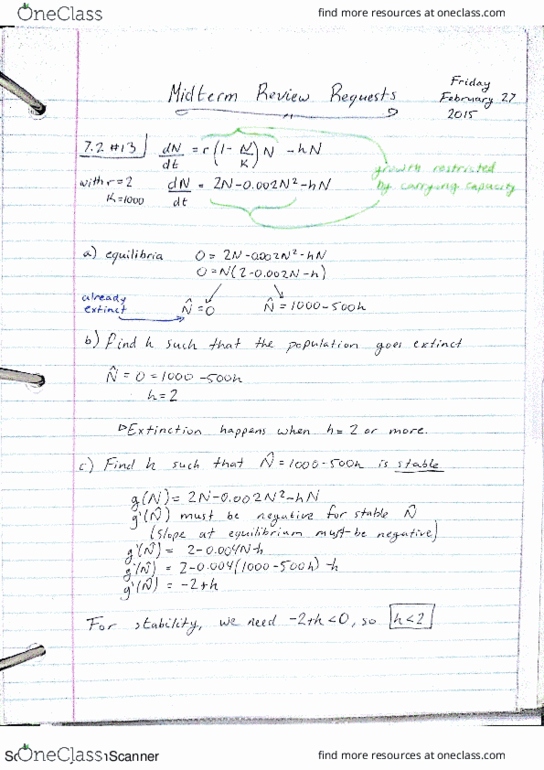 Applied Mathematics 1201A/B Lecture 20: App Math Feb 27 (Friday) thumbnail