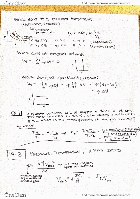 PHY 132 Lecture 26: Pressure, Temperature, RMS Speed; Translational Kinetic Energy thumbnail