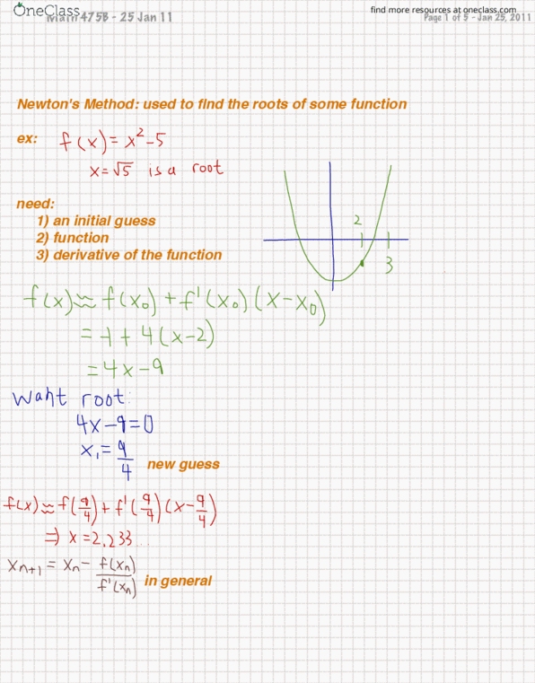 MATH 475B Lecture Notes - Lecture 4: Approximation Error, Identity Matrix thumbnail