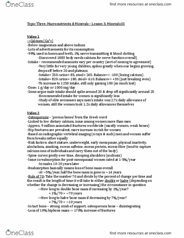 CHEM 181 Lecture Notes - Lecture 3: Scoliosis, Radium, Reabsorption thumbnail