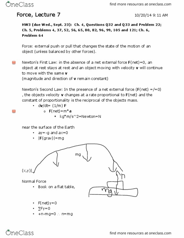 PHYS 161H Lecture Notes - Lecture 3: Pickup Truck, Memory Stick, List Of Bus Routes In Queens thumbnail