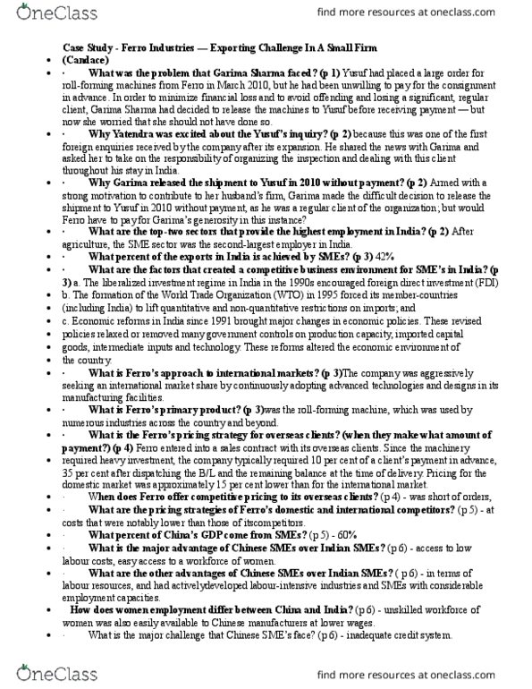 IBM 416 Lecture Notes - Lecture 11: Foreign Direct Investment, World Trade Organization, Roll Forming thumbnail