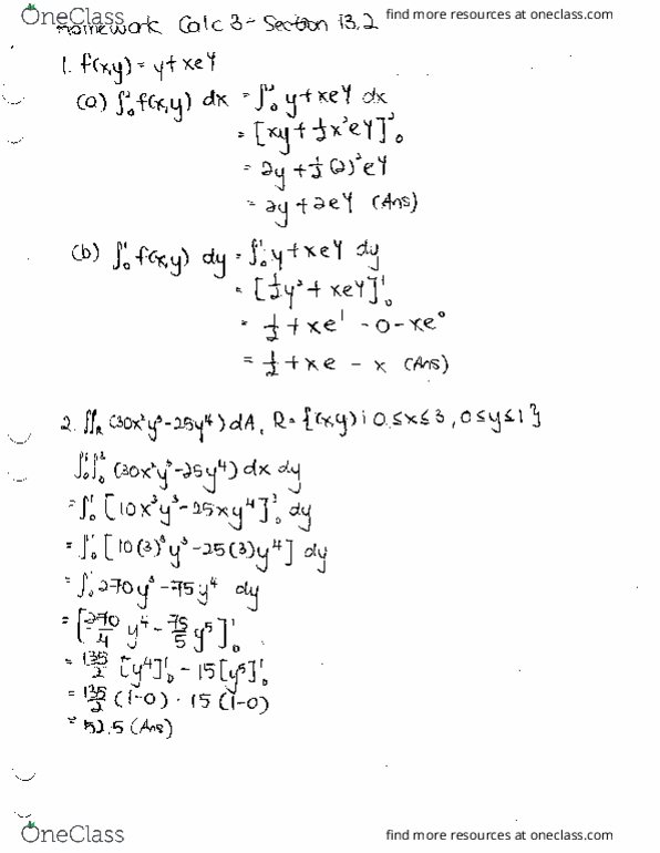 MATH 251 Chapter Notes - Chapter 13.2: Olx thumbnail