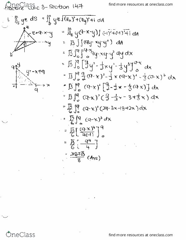 MATH 251 Chapter 14.7: Section 14.7 (Practice) thumbnail
