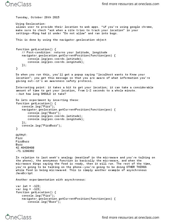 COMP-0020 Lecture Notes - Lecture 13: List Of Http Status Codes, Hypertext Transfer Protocol, Fizz Buzz thumbnail