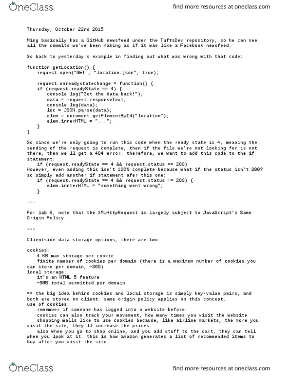 COMP-0020 Lecture Notes - Lecture 14: Online Banking, Hypertext Transfer Protocol, Semicolon thumbnail